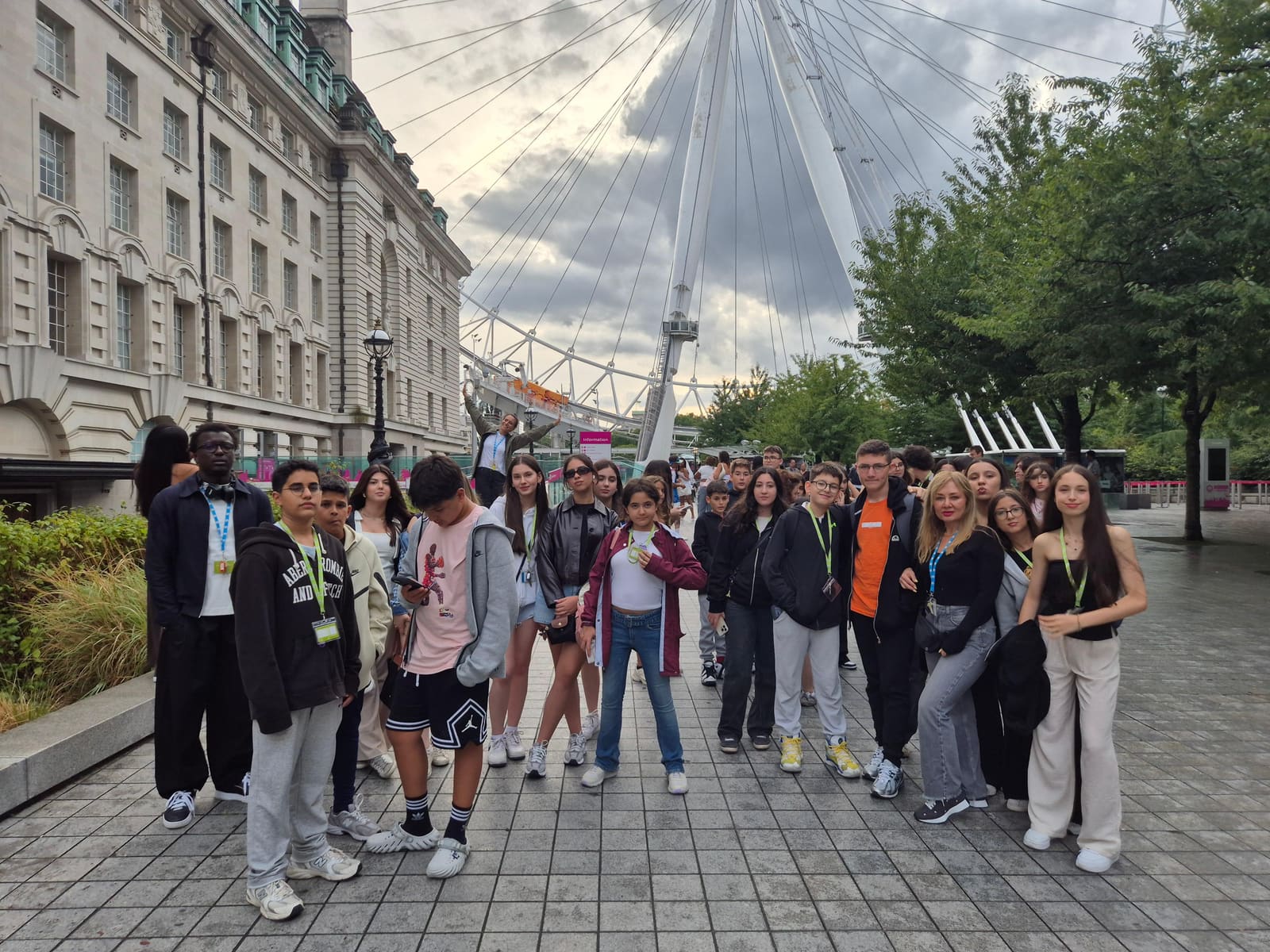 Campers on a trip to London